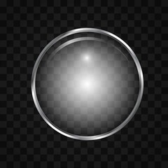 Vector realistic lens isolated on transparent background