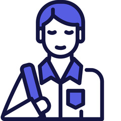 student one color icon