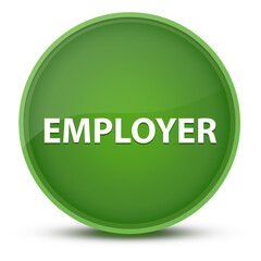 Employer luxurious glossy green round button abstract