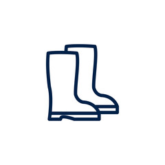 Rubber Boots icon vector illustration. Creative sign from rubber boots icons collection. Filled flat Rubber Boots icon for computer and mobile. Symbol, logo vector graphics.