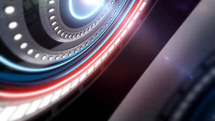 Abstract technical background. Hi tech backdrop. Abstract cyber 3D Background. 3D. 3D rendering