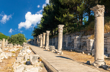 Obraz premium Market place in Ephesus ancient city.