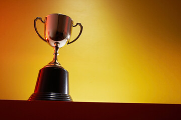 close up low angle view trophy