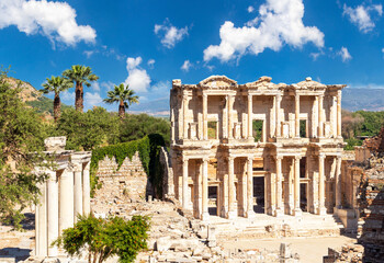 Celsius library in Ephesus ancient city.