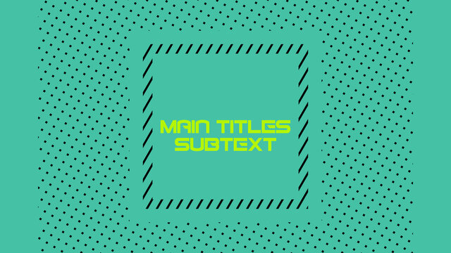 Dynamic Shifting Shapes Title