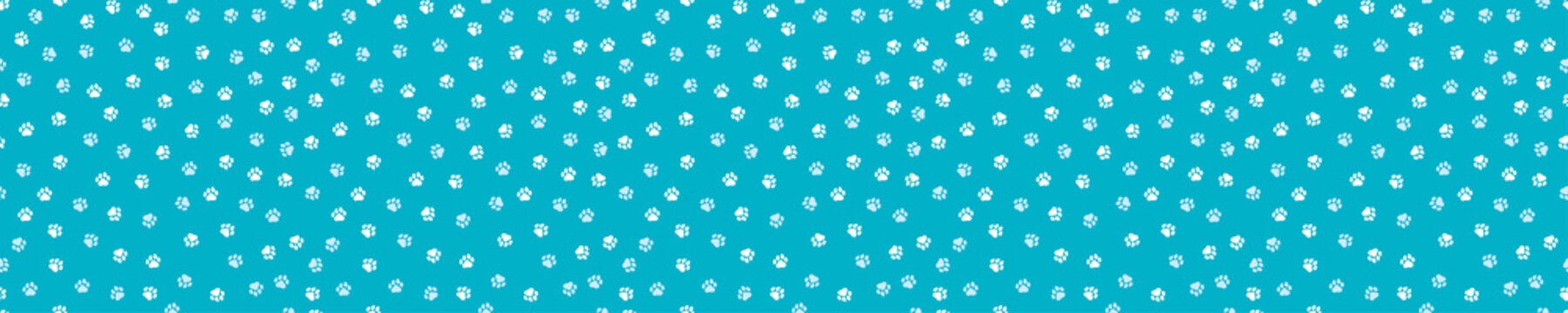 Seamless pattern with cute dog paws
