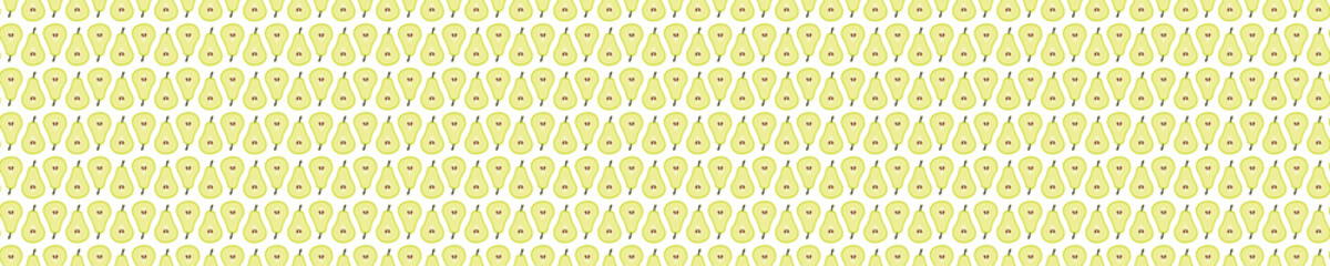 Yellow seamless pattern with pears