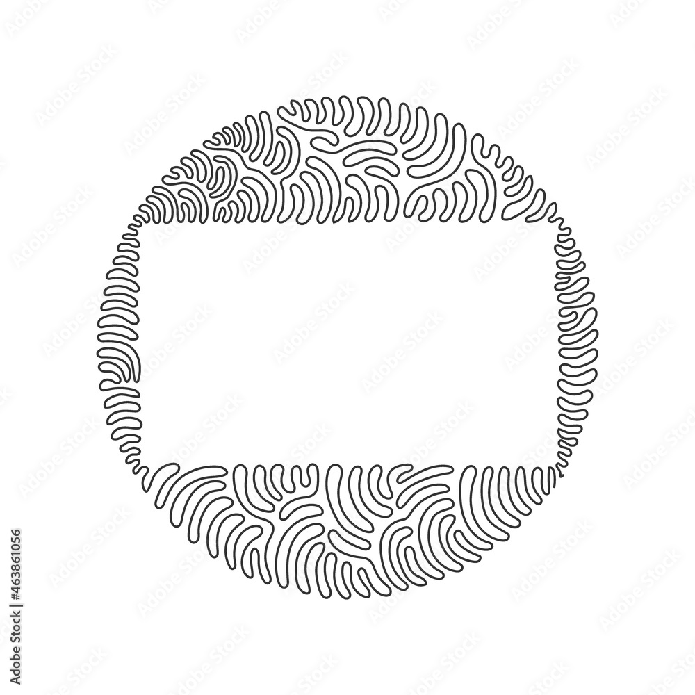Poster single continuous line drawing geometric shapes, rectangle icon. simple line, outline vector 3d figu