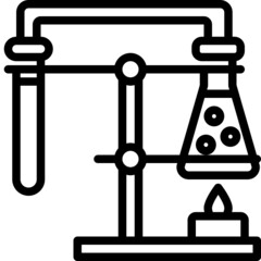 experiment line icon