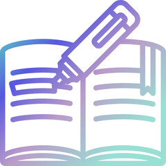 study gradient icon