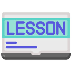 lesson flat icon