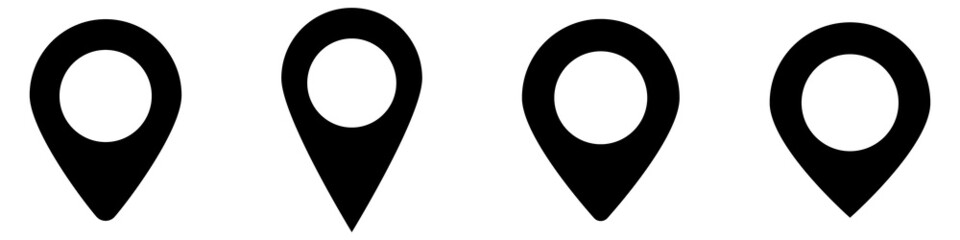Location pin icon. Map pin place marker. Location icon.