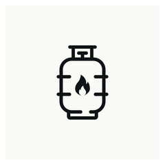 Gas Bottle Energy icon vector