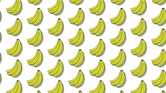 
Banana illustration pattern 4K background animation. バナナのパターンイラストアニメーション 4K 背景素材