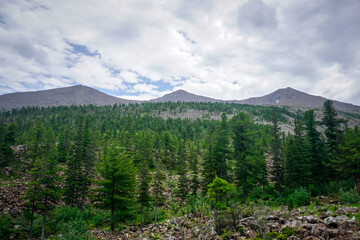 Fabulous nature in the Siberian Sayan Mountains