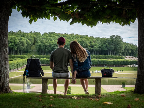 Couple, ch&acirc;teaux de la Loire