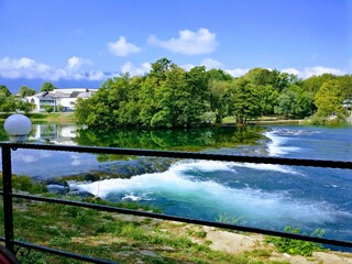 nature, river, waterfall