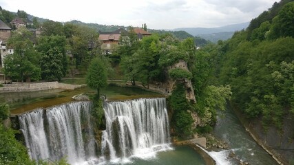 nature, river, waterfall