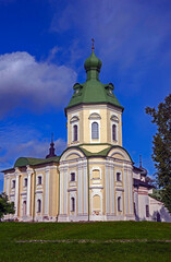 Fototapeta na wymiar Cyril Belozersky church. Kirillo-Belozersky monastery, city of Kirillov, Russia. Years of construction 1782 - 1785