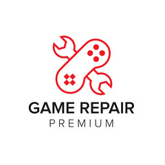 game repair logo icon vector template