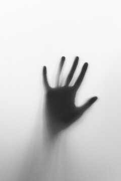 silhouette of a hand, halloween concept 