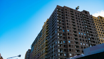 Fototapeta premium New buildings in Moscow.A new house.