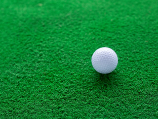  Picture of diving range matt, with golf balls