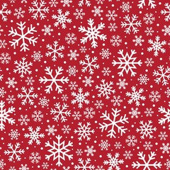 Seamless pattern with the image of snowflakes. Design for paper, textile and decor. Vector illustration.