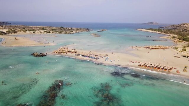 Elafonisi Pink Sand Beach In Greece