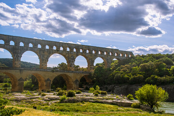 Obraz premium Pont du Gard aqueduct