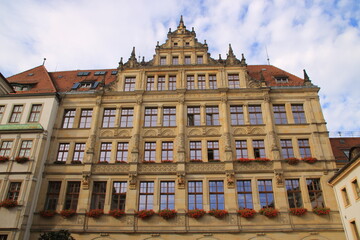 Altes rathaus in der stadt görlitz in sachsen