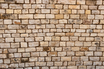 Old roman rocky wall for background