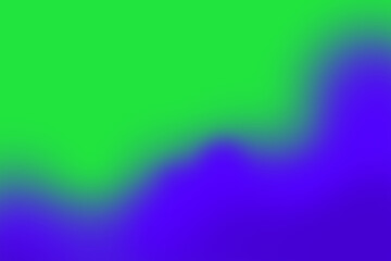 黄緑と青の曲線のグラデーション