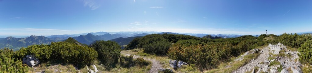 Mega-Gipfel-Panorama Hochmiesing
