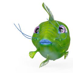 little fish with copy view