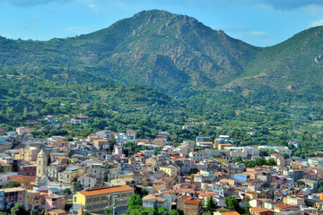 Fototapeta na wymiar Lanusei - a town and comune in Sardinia in the Province of Nuoro