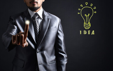 
Businessman and icon concept business on hand.Business concept.
