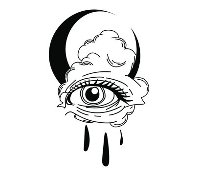 Eyeball design tattoo