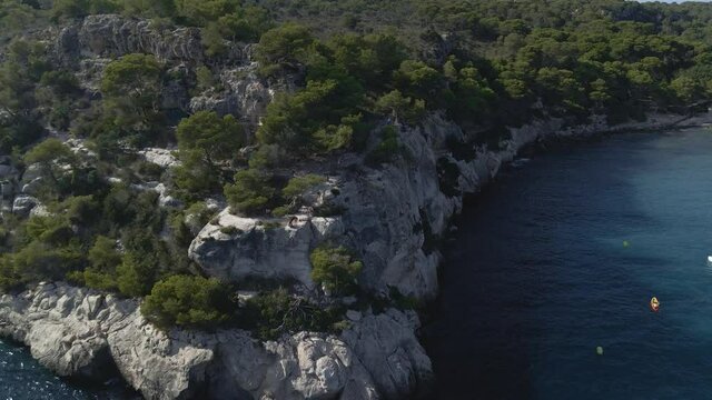 macarella y macarelleta playas menorca 4k drone