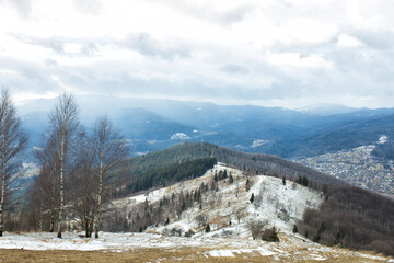 ski resort in the mountains