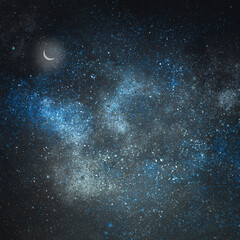 Night sky with stars as background. Universe