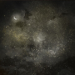 Night sky with stars as background. Universe