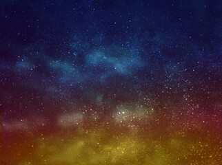 Night sky with stars as background. Universe