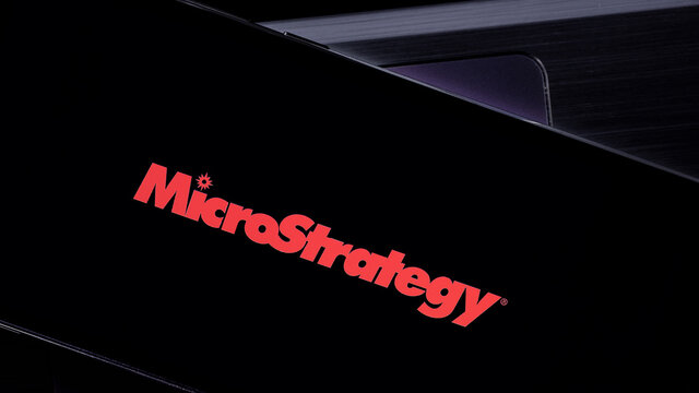 MicroStrategy editorial. Illustrative photo for news about MicroStrategy - a company that provides business intelligence (BI), mobile software, and cloud-based services