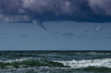 whirlwind on baltic coast dramatic
