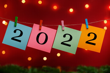 New Year card, banner for 2022