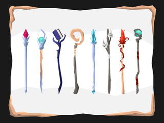 Staffs for RPG fantasy games