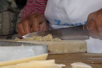 chef preparing dough