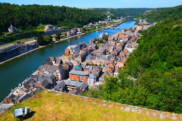 view of the river and the city of Dinant
