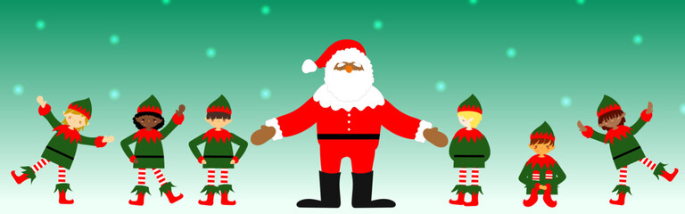 サンタクロースとエルフ